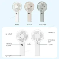 Portable USB Mini Handheld Fan with Nightlight thumbnail 6