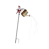 Santa Watering Can Solar Lantern thumbnail 2