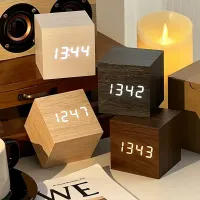 Wooden LED Digital Alarm Clock thumbnail 1