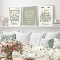 Sage Green Matisse Wall Art Set thumbnail 4