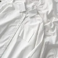 Japanese Loose White Pocket Blouse thumbnail 3