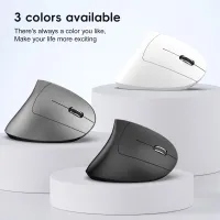 HXSJ Dual Mode Vertical Wireless Mouse 2400DPI thumbnail 2