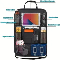 Car Back Seat Organizer with Mesh Pockets thumbnail 4
