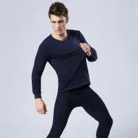 Men's Thin Fleece Thermal Underwear Set thumbnail 3