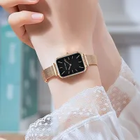 Hannah Martin Ultrathin Rectangle Mesh Watch thumbnail 6