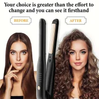 Mini 2-in-1 Ceramic Hair Straightener & Curler thumbnail 4