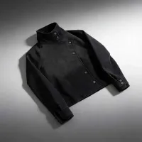 Y2K Harajuku Black Distressed Denim Jacket thumbnail 2