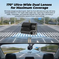 4K Dual Dash Cam with GPS & WiFi thumbnail 3