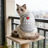 I LOVE MY FAMILY Pet Vest thumbnail 2