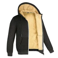 Men's Winter Fleece Hooded Jacket thumbnail 3