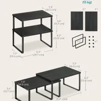 Stackable Kitchen Counter Shelf Set thumbnail 6
