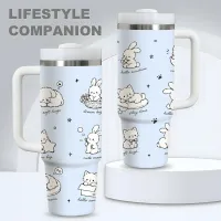 Cat-Themed Insulated Tumbler 40oz thumbnail 4