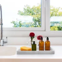 Silicone Vanity Bathroom Organizer Tray thumbnail 6