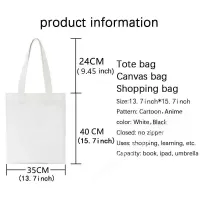Pink Flower Letter Canvas Shoulder Bag thumbnail 5