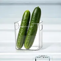 Refrigerator Bins with Handles Clear Door Containers Organizer for Kitchen Pantry Freezer Food Fruit Vegetable Seasoning Storage thumbnail 4