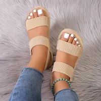 Big Size Slingback Wedge Sandals thumbnail 2
