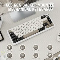 ATTACK SHARK X66 Wireless Mechanical Keyboard thumbnail 1