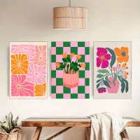 Bohemian Floral Canvas Prints thumbnail 2