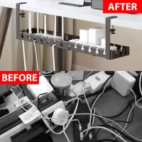No Drill Under Desk Cable Tray thumbnail 5