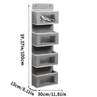 4-Pocket Over Door Hanging Organizer thumbnail 2