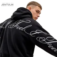 Black Y2K Oversized Zipper Hoodie thumbnail 3