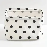 Polka Dots Fabric Desktop Storage Box thumbnail 1