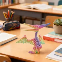 Movable 3D Printed Pterosaur Dinosaur Toy thumbnail 3