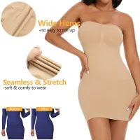 Seam-Free Off Shoulder Shapewear Slip thumbnail 3