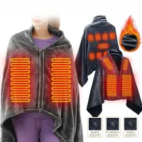 USB Fleece Electric Heated Lap Blanket thumbnail 1