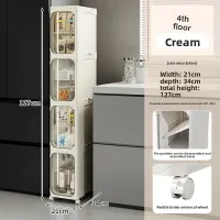 Foldable Corner Cabinet with Wheels thumbnail 5
