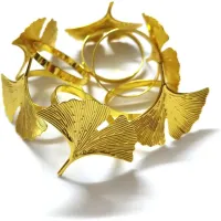 Ginkgo Biloba Napkin Rings Set of 6 thumbnail 3