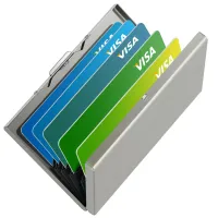 Slim Metal RFID Card Holder Wallet thumbnail 5