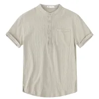 Cotton Linen Blend Men's T-Shirt thumbnail 6