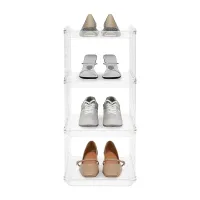 4-Tier Slim Shoe Cabinet thumbnail 1