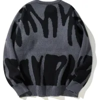 Men's Jacquard Round Neck Pullover Sweater thumbnail 3
