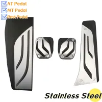 BMW Aluminum Pedal Covers Set thumbnail 1