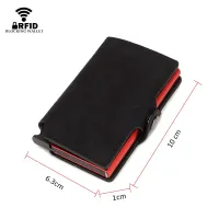 Slim RFID Card Wallet with Money Clip thumbnail 4
