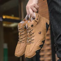 Men's Leather Luxury High-Top Boots thumbnail 1