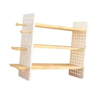 3-Tier Wood Desktop Organizer Rack thumbnail 6