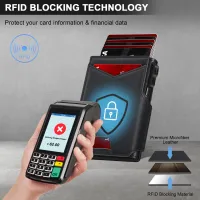 Slim RFID Blocking Leather Wallet thumbnail 5