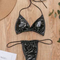 Shiny PU Micro Bikini Set 2025 thumbnail 1