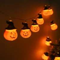 Halloween Pumpkin Fairy Lights 10LED thumbnail 1