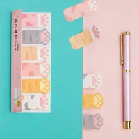 Kawaii Cat Paw Sticky Notes Set thumbnail 3