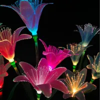 Solar Lily Flower Garden Lights thumbnail 2