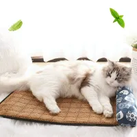 Natural Rattan Cat Cooling Mat thumbnail 5
