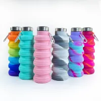 Collapsible Silicone Water Bottle thumbnail 6