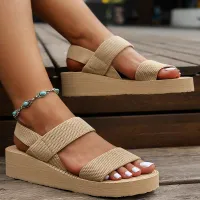 Women's Wedge Sandals Open Toe thumbnail 2