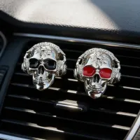 Skull Head Metal Car Vent Clip thumbnail 2