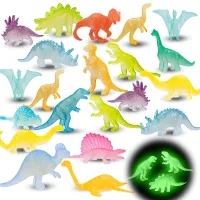 12PCS Glow in the Dark Mini Dinosaur Figures thumbnail 1