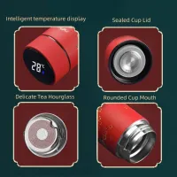 Retro Smart Insulated Vacuum Flask with LED Temperature Display thumbnail 5